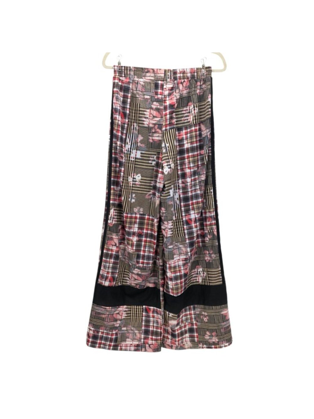 Adidas Her Studio London Womens 6 Pants Wide Leg Multicolor Tartan Track Pants - Picture 4 of 10